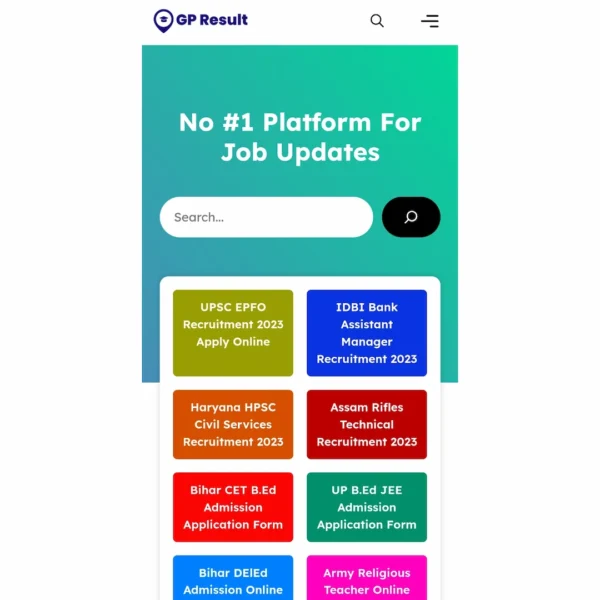 GP Result – Sarkari Result Website Template for GeneratePress - Image 4